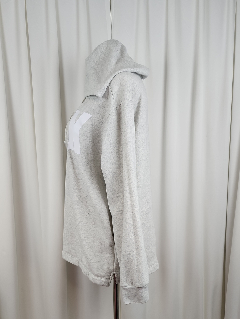 PINK Victoria's Secret Campus Pullover Hoodie Heathered Grey Size Medium - Picture 2 of 16